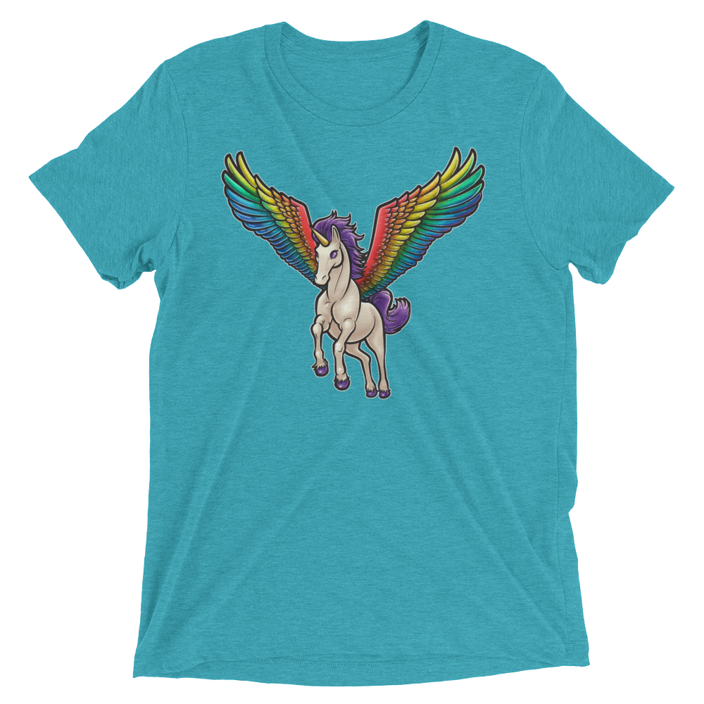 Pegasus Takes Flight (Retail Triblend)-Triblend T-Shirt-Swish Embassy