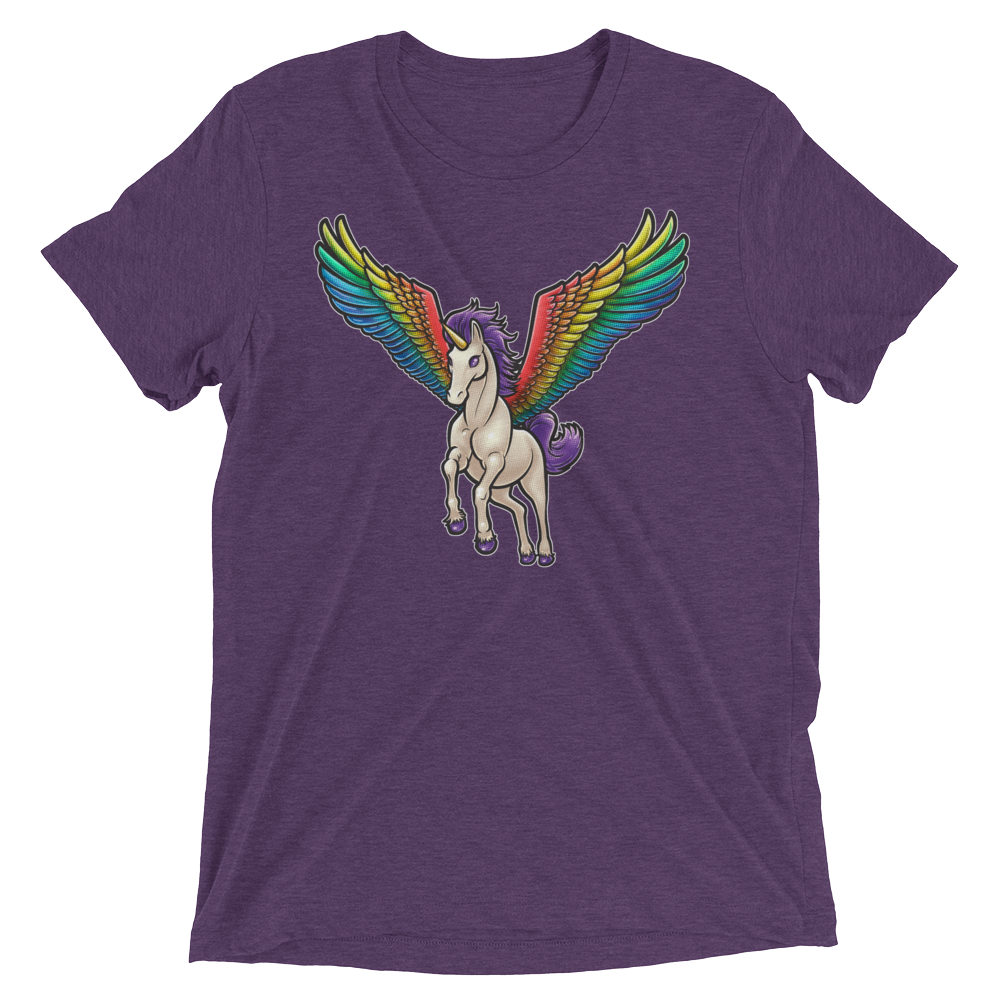 Pegasus Takes Flight (Retail Triblend)-Triblend T-Shirt-Swish Embassy