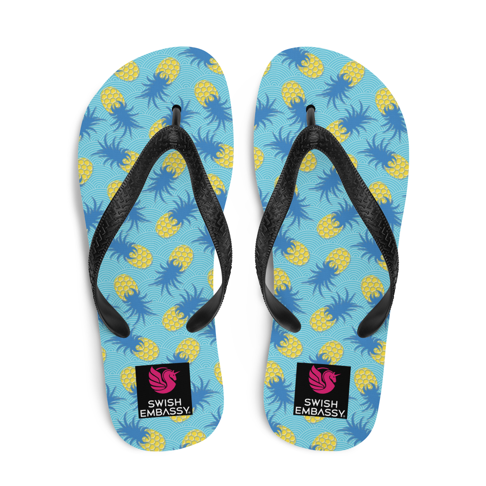 Pineapple Princess (Flip Flops)-Flip Flops-Swish Embassy