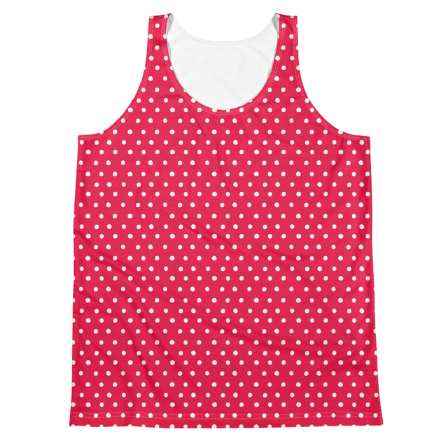 Pink Polka (Allover Tank Top)-Allover Tank Top-Swish Embassy