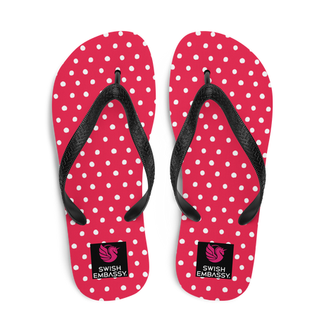 Pink Polkadot (Flip Flops)-Flip Flops-Swish Embassy