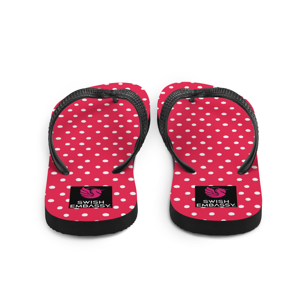 Pink Polkadot (Flip Flops)-Flip Flops-Swish Embassy