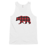 Plaid Bear (Tank Top)-Tank Top-Swish Embassy