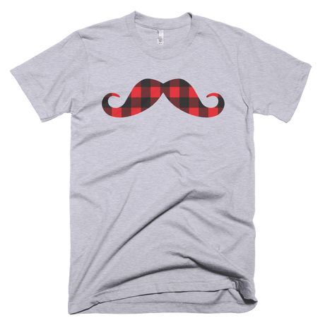 Plaid Moustache-T-Shirts-Swish Embassy