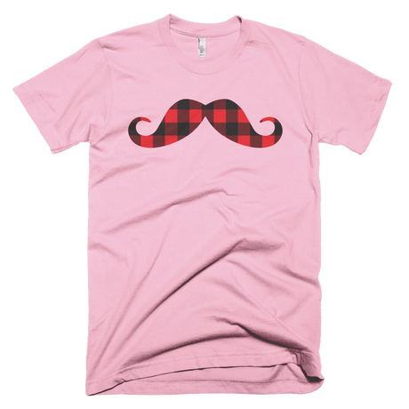 Plaid Moustache-T-Shirts-Swish Embassy