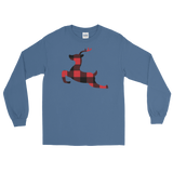 Plaid Reindeer (Long Sleeve)-Long Sleeve-Swish Embassy