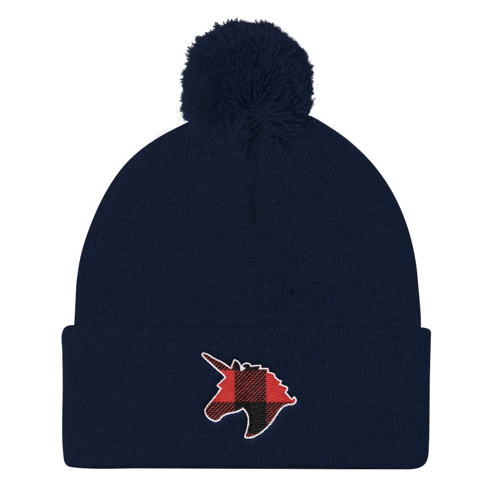 Plaid Unicorn (Beanie)-Beanie-Swish Embassy