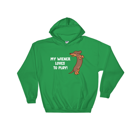 Playful Wiener (Hoodie)-Hoodie-Swish Embassy