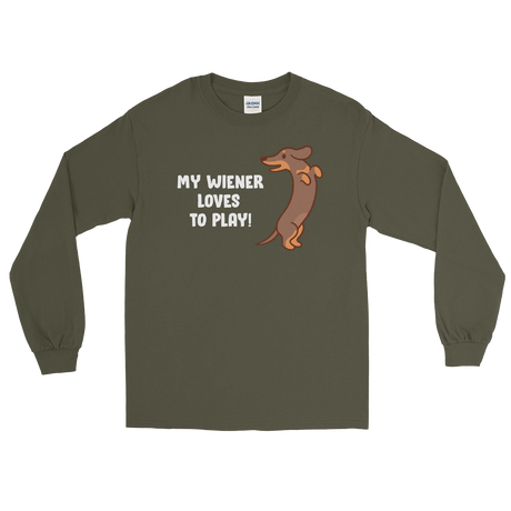 Playful Wiener (Long Sleeve)-Long Sleeve-Swish Embassy