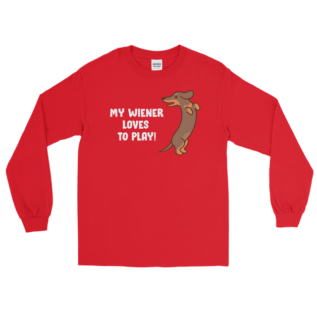 Playful Wiener (Long Sleeve)-Long Sleeve-Swish Embassy