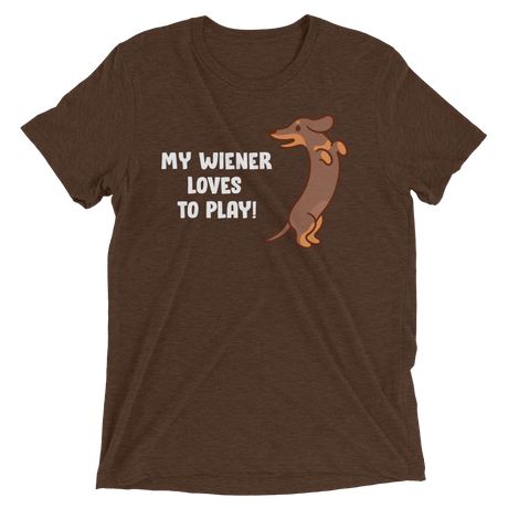 Playful Wiener (Retail Triblend)-Triblend T-Shirt-Swish Embassy