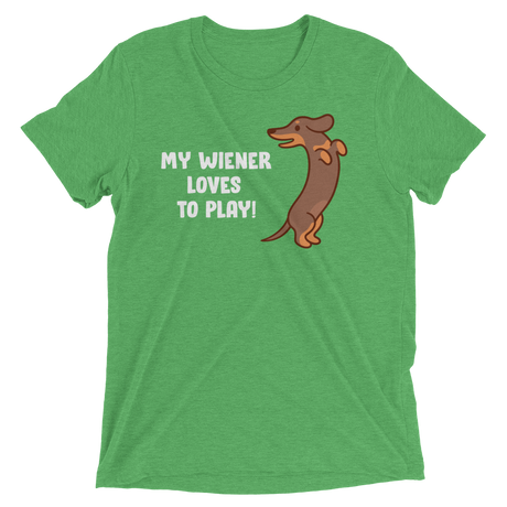 Playful Wiener (Retail Triblend)-Triblend T-Shirt-Swish Embassy