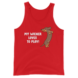 Playful Wiener (Tank Top)-Tank Top-Swish Embassy