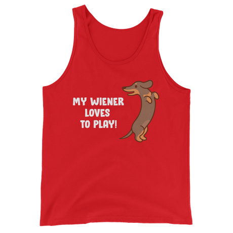 Playful Wiener (Tank Top)-Tank Top-Swish Embassy