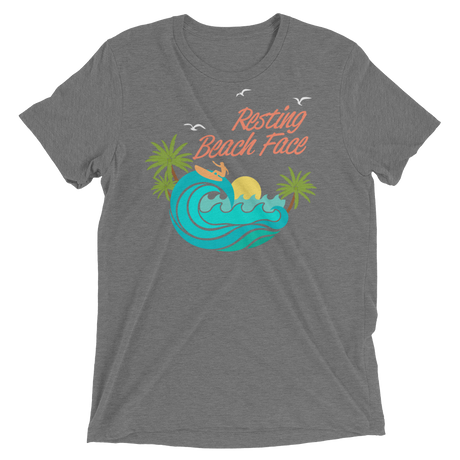 Resting Beach Face (Retail Triblend)-Triblend T-Shirt-Swish Embassy