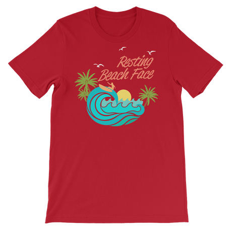 Resting Beach Face-T-Shirts-Swish Embassy