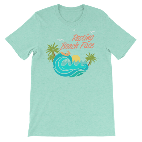 Resting Beach Face-T-Shirts-Swish Embassy