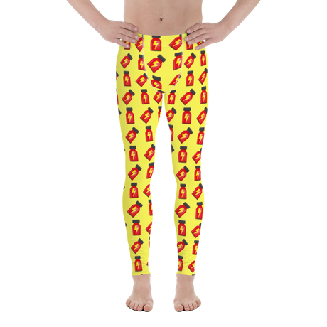 Rush Yellow and Red (Meggings)-Meggings-Swish Embassy