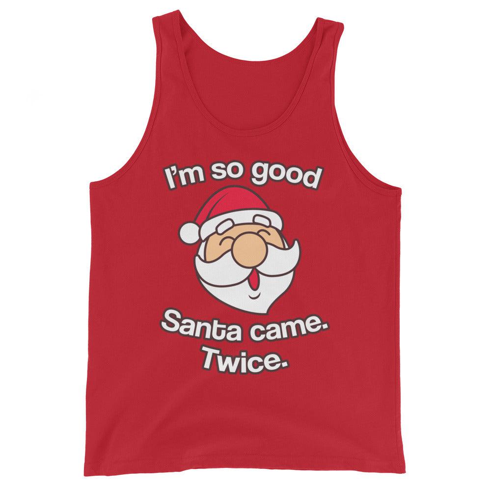 Santa Came Twice (Tank Top)-Christmas Tanks-Swish Embassy