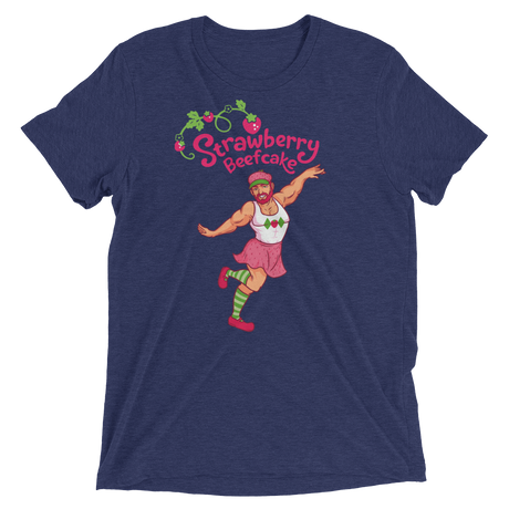 Strawberry Beefcake (Retail Triblend)-Triblend T-Shirt-Swish Embassy