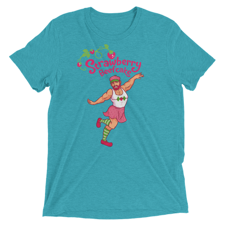 Strawberry Beefcake (Retail Triblend)-Triblend T-Shirt-Swish Embassy