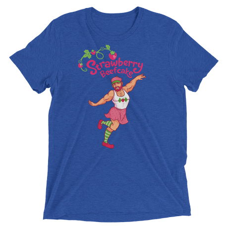 Strawberry Beefcake (Retail Triblend)-Triblend T-Shirt-Swish Embassy