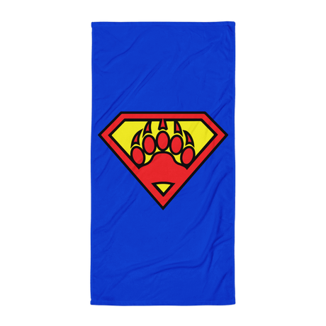 Super Bear (Beach Towel)-Beach Towel-Swish Embassy