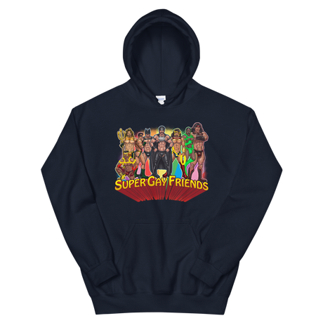 Supergay Friends (Hoodie)-Hoodie-Swish Embassy