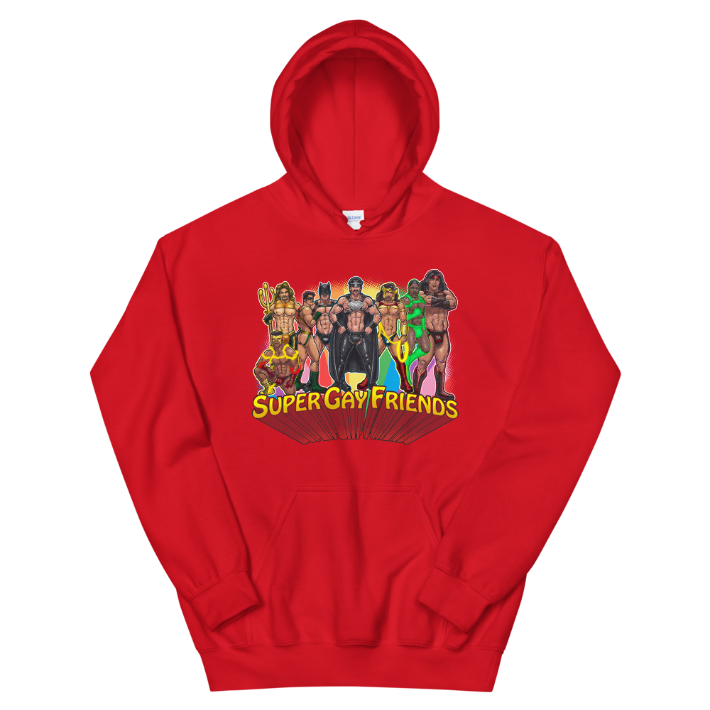 Supergay Friends (Hoodie)-Hoodie-Swish Embassy