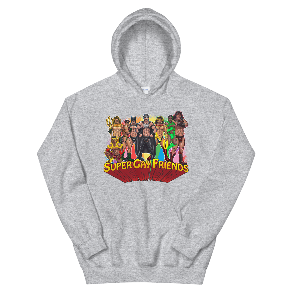 Supergay Friends (Hoodie)-Hoodie-Swish Embassy