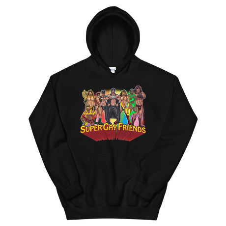 Supergay Friends (Hoodie)-Hoodie-Swish Embassy