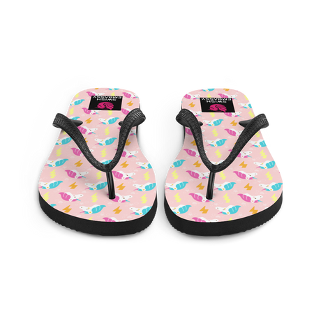 Unicorn Thunder (Flip Flops)-Flip Flops-Swish Embassy