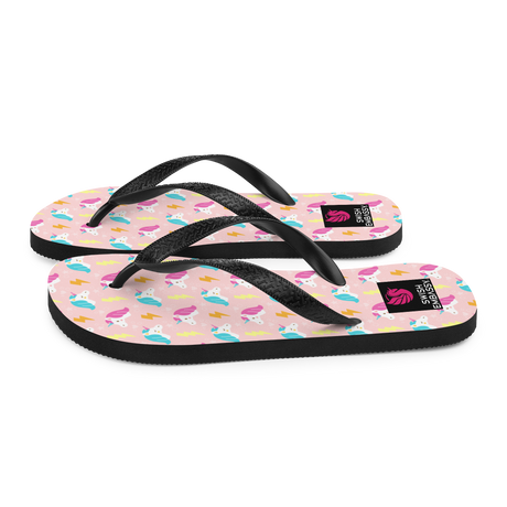 Unicorn Thunder (Flip Flops)-Flip Flops-Swish Embassy