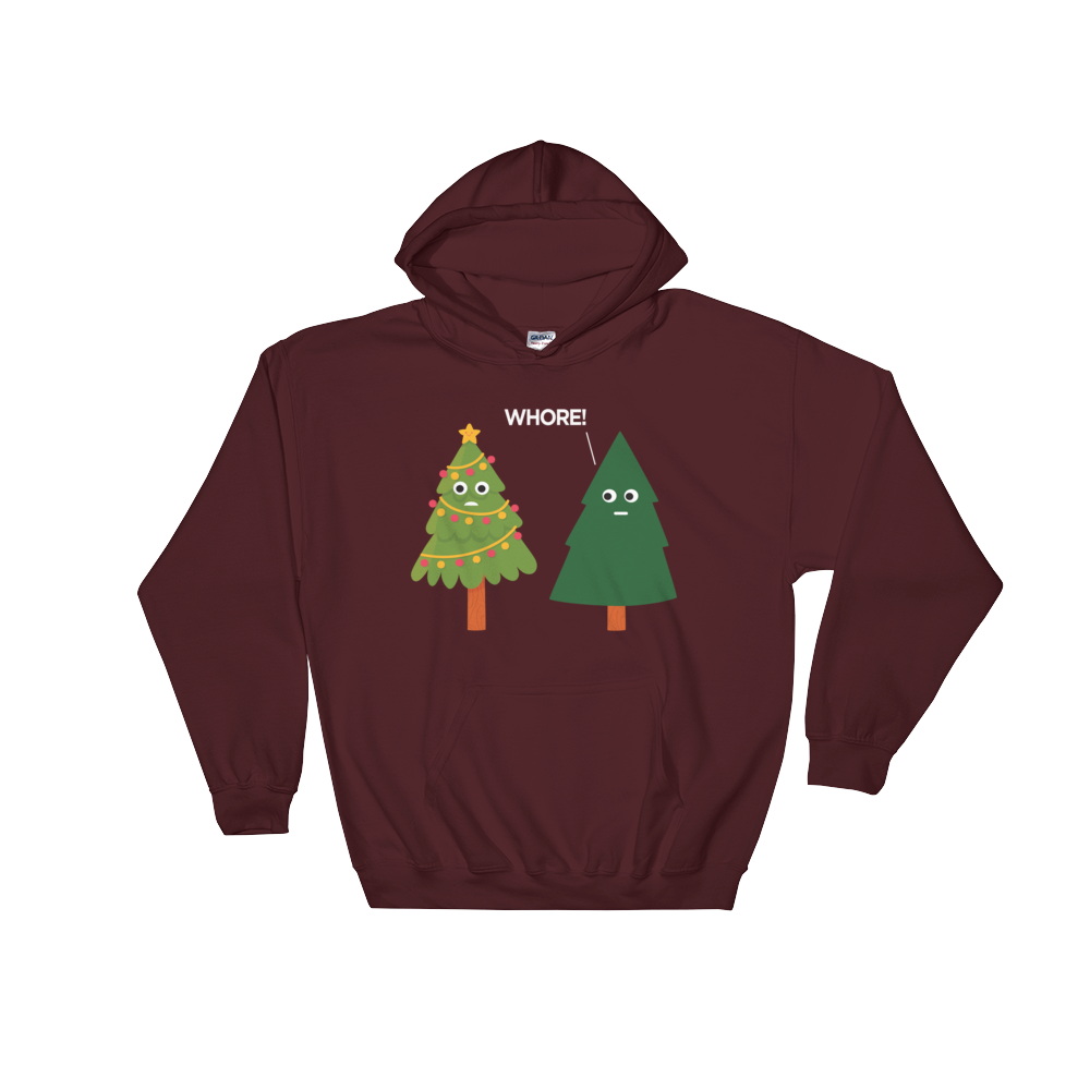 X-Mas Tree Shade (Hoodie)-Christmas Hoodies-Swish Embassy