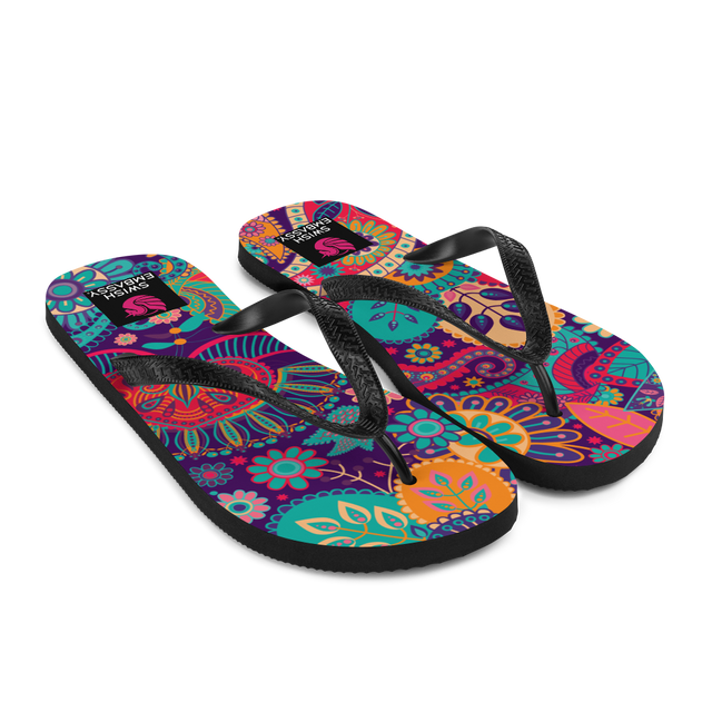 Paisley (Flip Flops)-Flip Flops-Swish Embassy