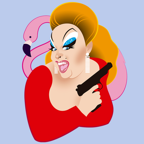 Pink Bird-T-Shirts-Swish Embassy