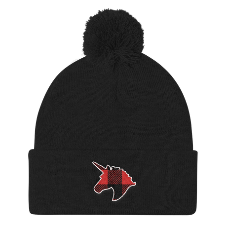 Plaid Unicorn (Beanie)-Beanie-Swish Embassy