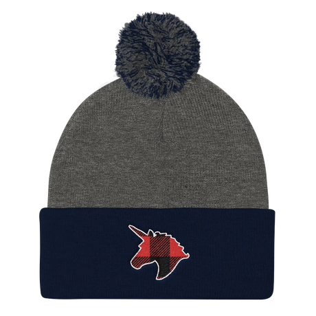 Plaid Unicorn (Beanie)-Beanie-Swish Embassy