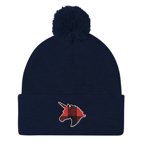 Plaid Unicorn (Beanie)-Beanie-Swish Embassy