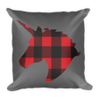 Plaid Unicorn (Pillow)-Pillow-Swish Embassy