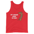 Playful Wiener (Tank Top)-Tank Top-Swish Embassy