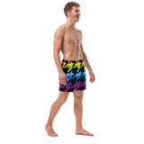 Pride Houndstooth (Swim Trunks)-Swim Trunks-Swish Embassy