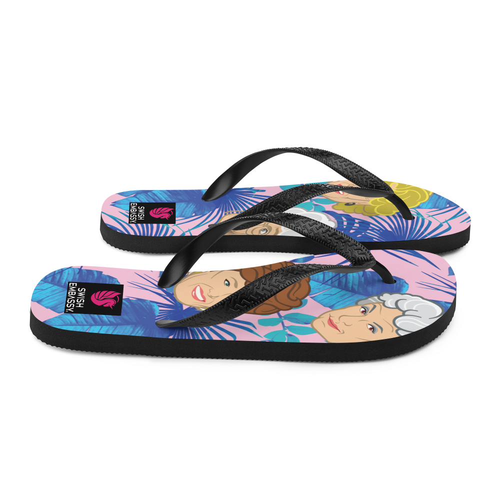Stay Golden (Flip Flops)-Flip Flops-Swish Embassy