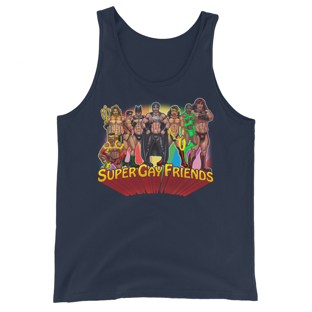 Supergay Friends (Tank Top)-Tank Top-Swish Embassy