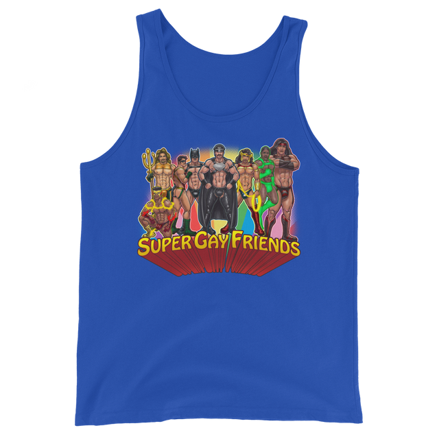 Supergay Friends (Tank Top)-Tank Top-Swish Embassy