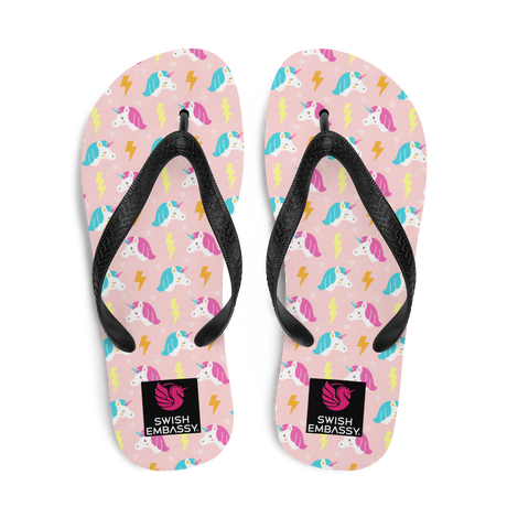 Unicorn Thunder (Flip Flops)-Flip Flops-Swish Embassy
