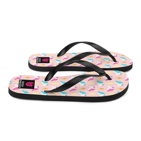 Unicorn Thunder (Flip Flops)-Flip Flops-Swish Embassy